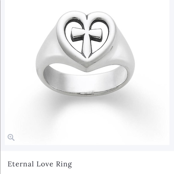 James Avery RETIRED Sterling OPEN HEART Ring Size James Avery Open 